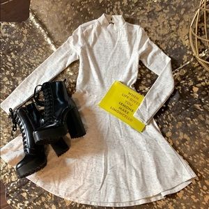 NWT American Apparel Heathered open back dress